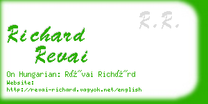 richard revai business card